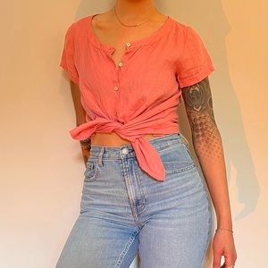 100% Linen Eileen Fisher Top